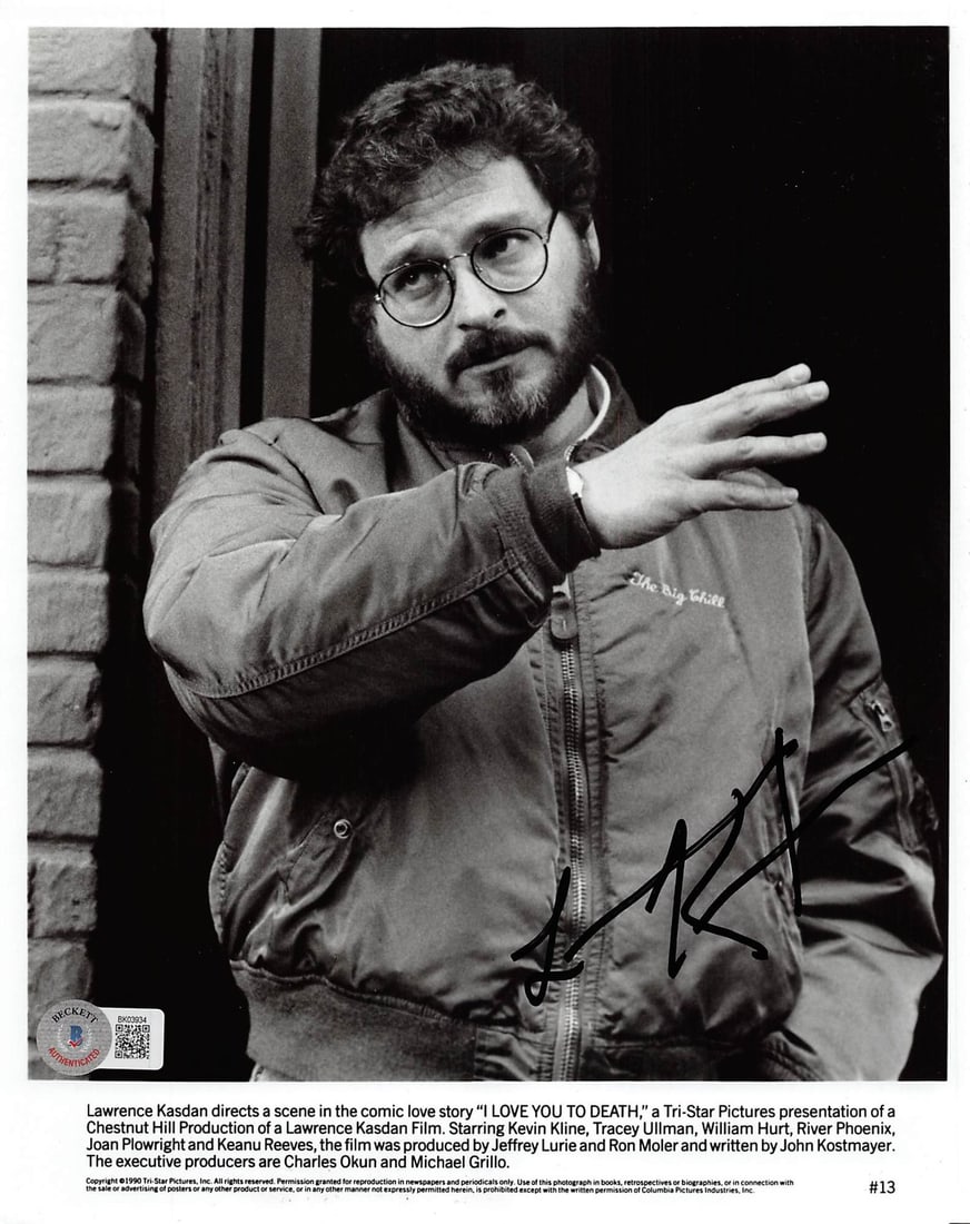 Beckett signed Lawrence Kasdan 8x10 photo I Love You To Death (1 of 3)