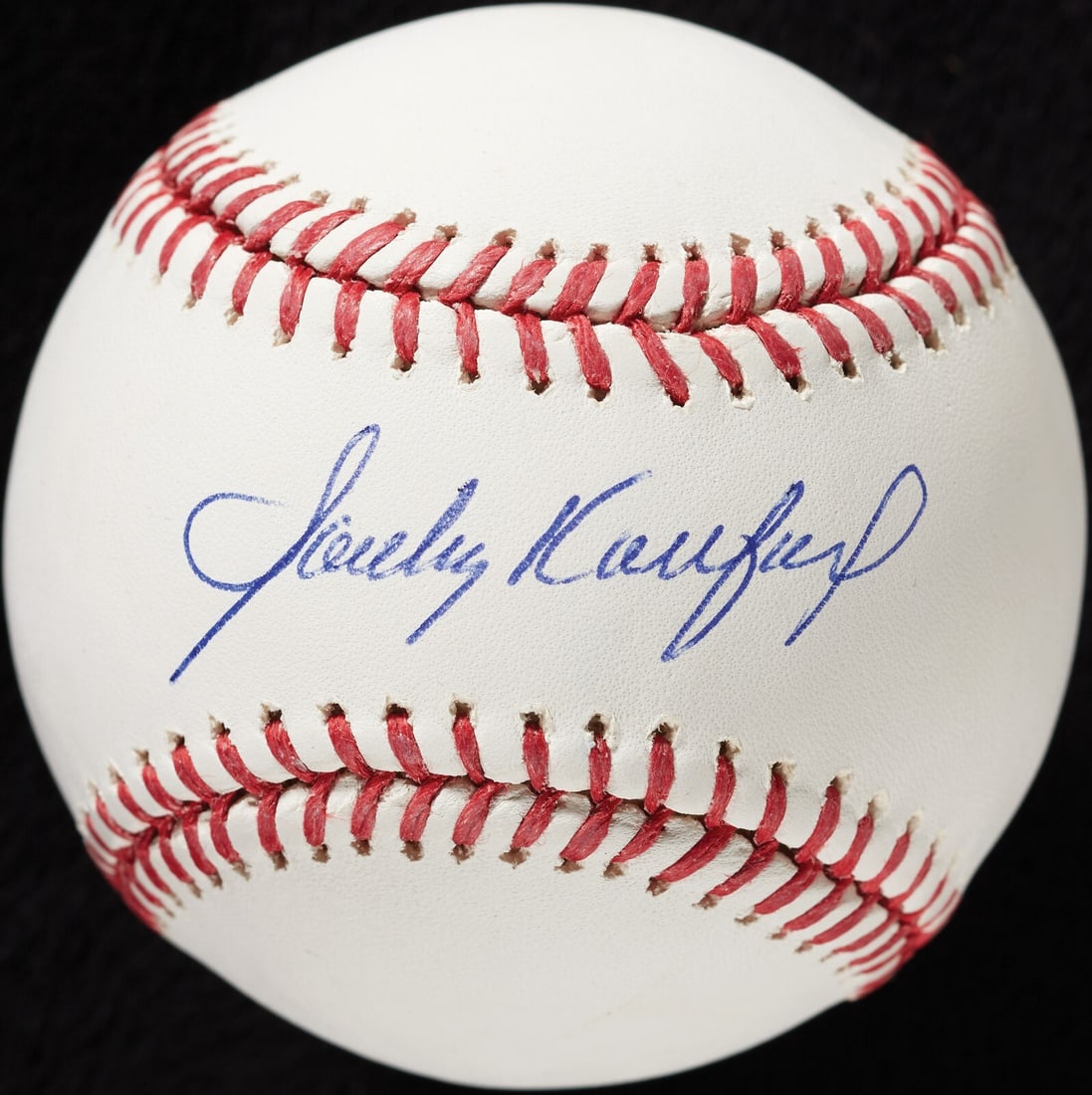 Sandy Koufax Signed Baseball Beckett GEM MINT 10 Dodgers: Sandy Koufax Signed Baseball Beckett GEM MINT 10 Dodgers This authentic Major League Baseball is signed by legendary pitcher Sandy Koufax, featuring his signature in blue ballpoint pen on the sweet sp