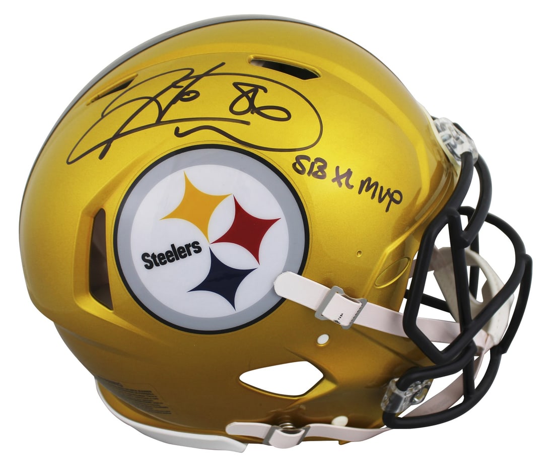 Riddell Speed Proline Full Size Flash Helmet Signed by Hines Ward BAS (1 of 3)