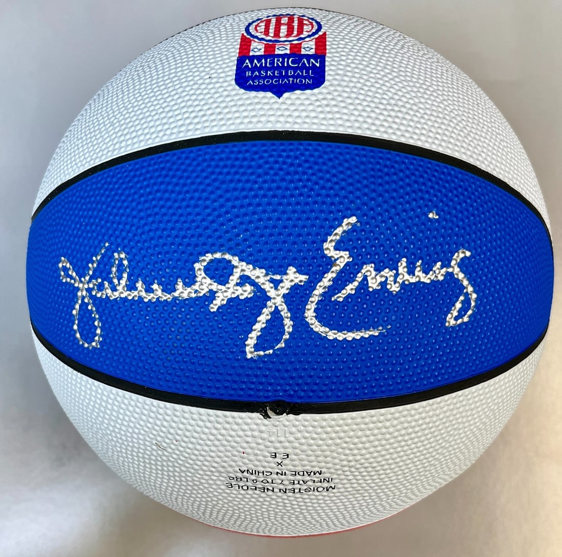 Julius Dr J Erving Signed Spalding ABA Basketball JSA Authenticated (1 of 2)