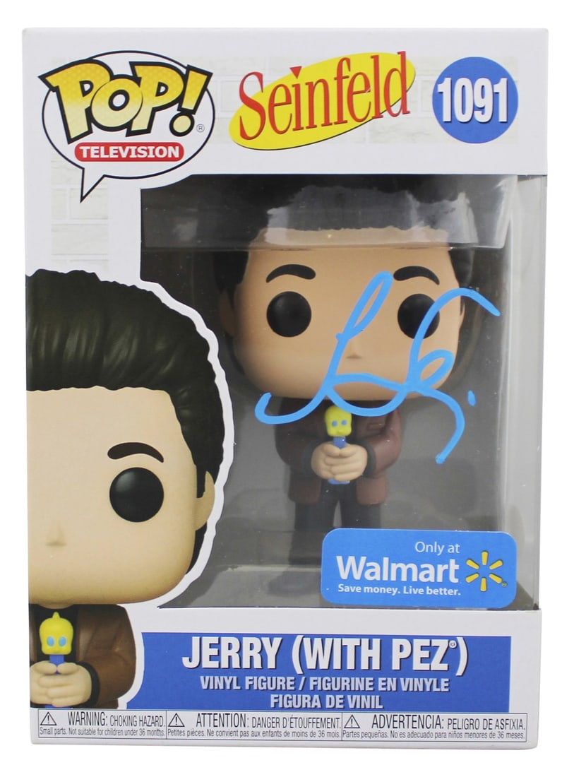 JSA Certified Jerry Seinfeld Autographed Funko Pop Jerry With Pez 1091 (1 of 7)