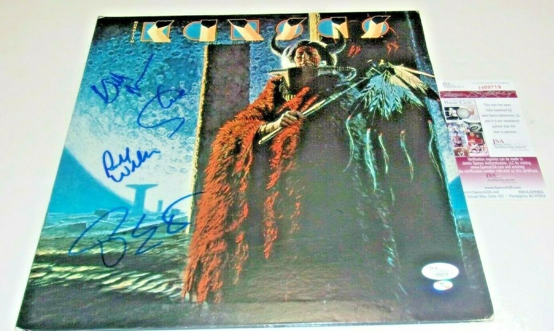 Kansas Debut Album Signed by Four Including Steve Walsh JSA COA (1 of 1)