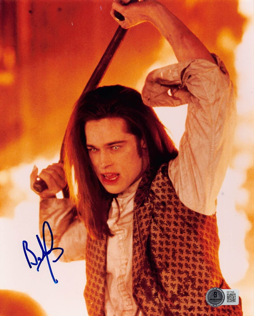 Brad Pitt Signed 8x10 Interview with the Vampire Photo Beckett Authenticated (1 of 2)