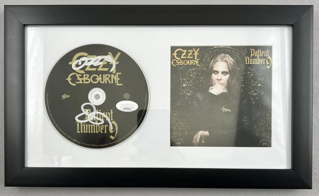 Ozzy Osbourne Framed Autographed CD Patient Number 9 JSA Certified (1 of 3)