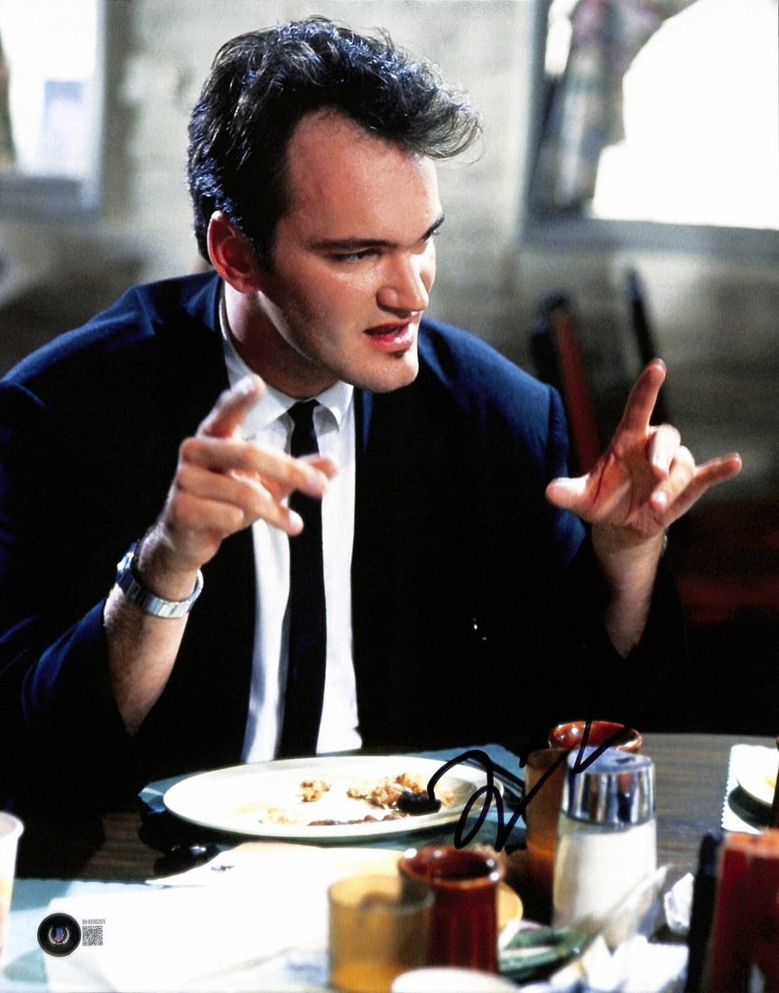 Quentin Tarantino Signed 11x14 Photo Mr. Brown Reservoir Dogs Beckett Authenticated: Quentin Tarantino Signed 11x14 Photo Mr. Brown Reservoir Dogs Beckett Authenticated This is an original 11x14 photograph signed by Quentin Tarantino, who portrayed "Mr. Brown" in the classic film Rese