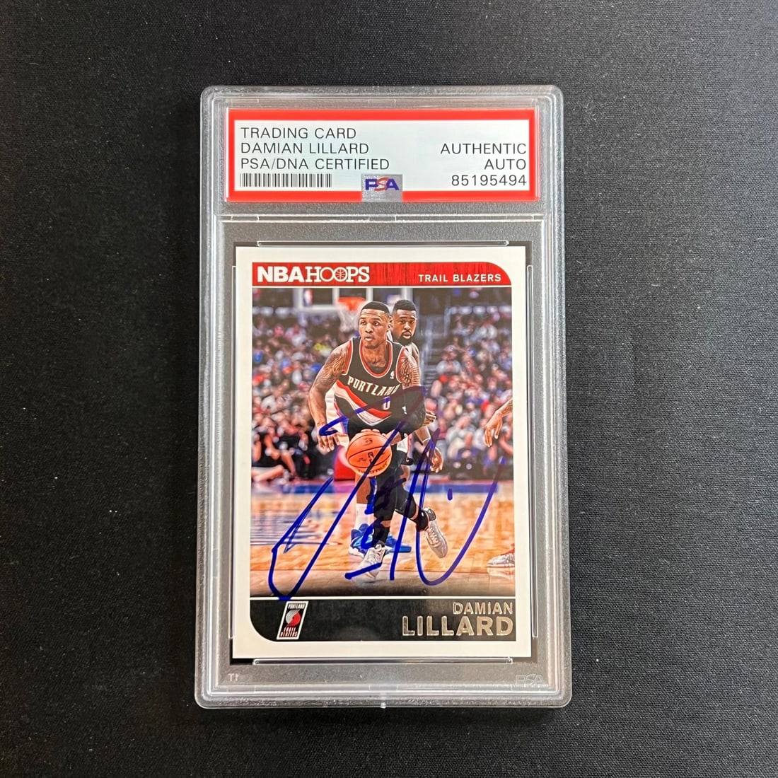 Damian Lillard PSA Autographed 2014-15 Hoops Card 36 Blazers (1 of 2)
