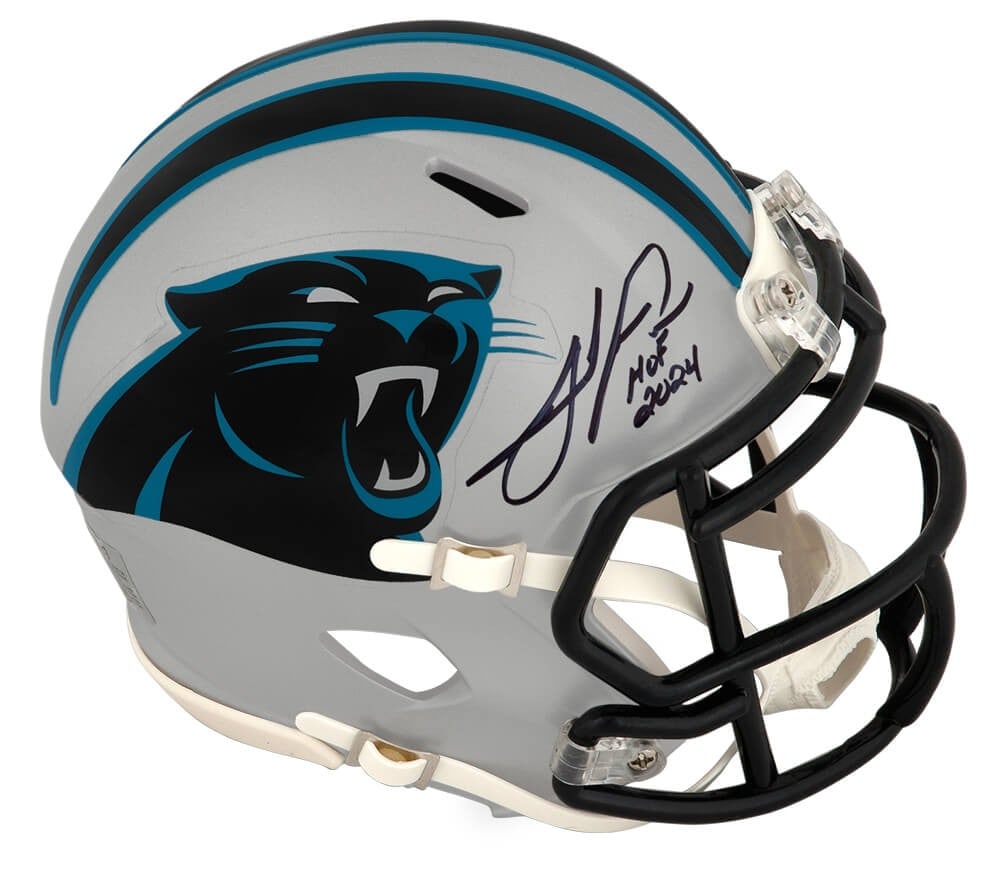 Julius Peppers Signed Panthers Mini Helmet HOF 2024 with COA (1 of 1)