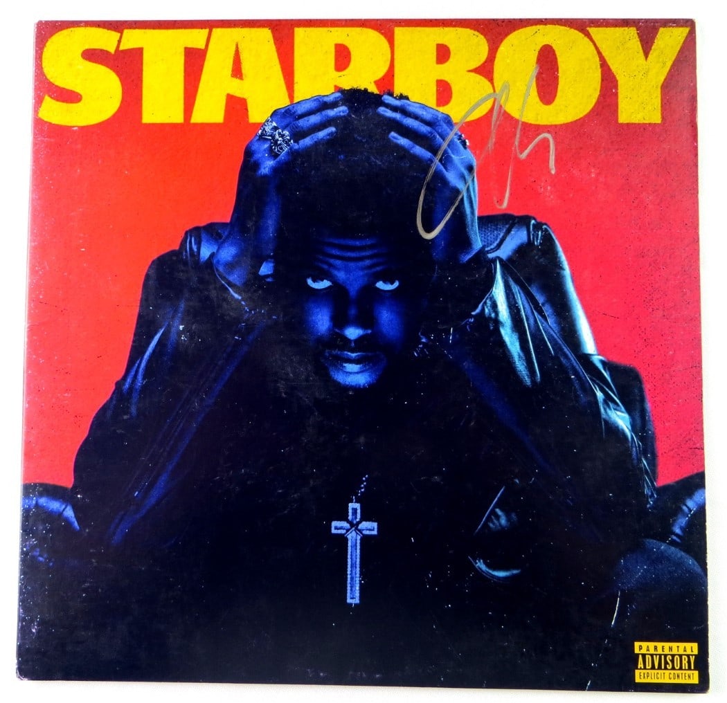 The Weeknd Starboy signed album cover JSA authenticated (1 of 5)
