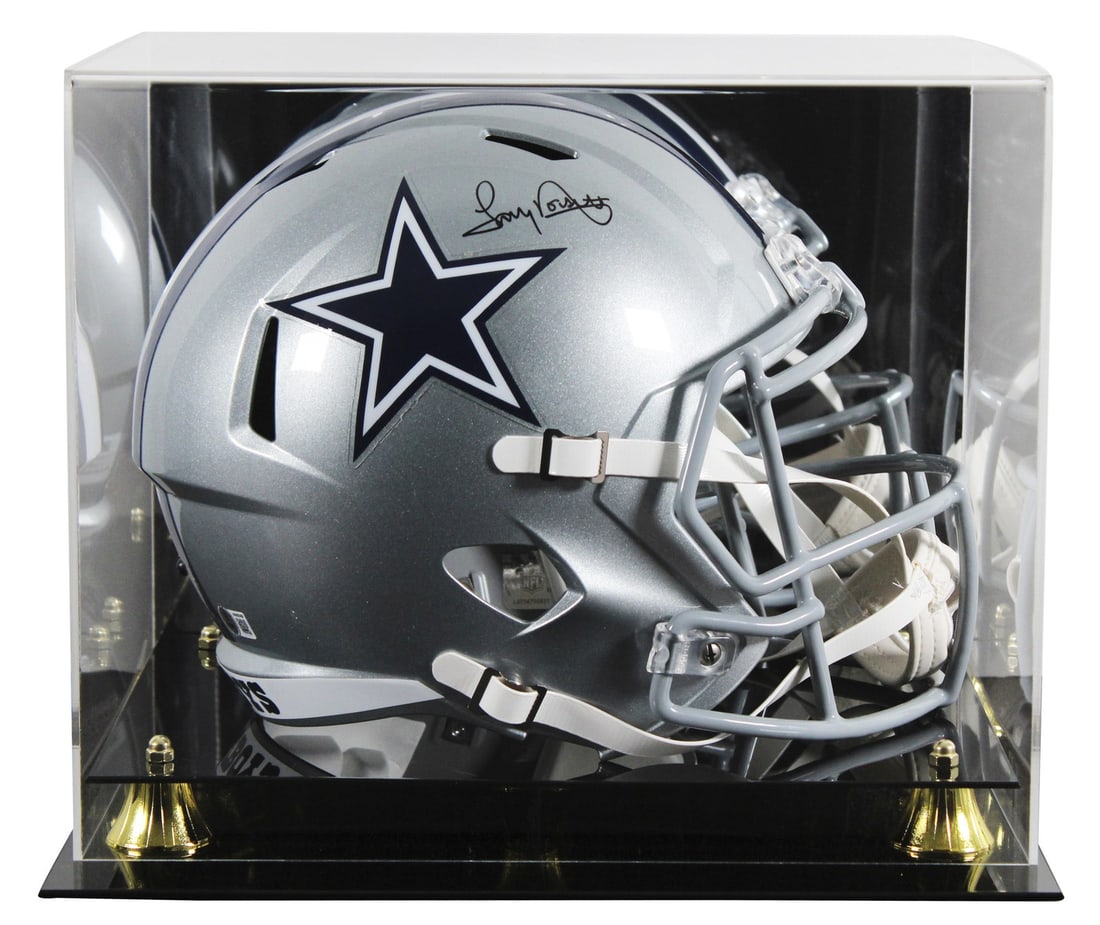 Tony Dorsett autographed Dallas Cowboys speed replica helmet with display case BAS (1 of 4)