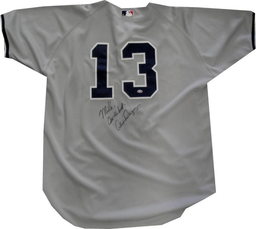 New York Yankees Jersey Signed by Alex Rodriguez Inscribed To Mike (1 of 9)