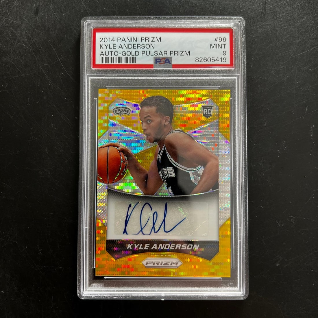 Kyle Anderson Autographed 2014-15 Panini Mosaic Rookie Card 96 PSA (1 of 2)