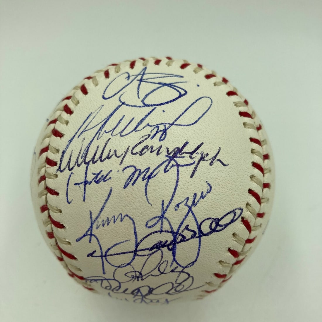 2004 All-Star Game Signed Baseball Jeter Rivera Ichiro Steiner Certified: 2004 All-Star Game Signed Baseball Jeter Rivera Ichiro Steiner Certified Celebrate the legendary 2004 American League All-Star Game with this signed baseball featuring autographs from iconic players. 
