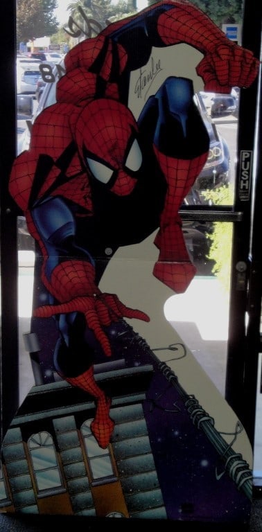 Stan Lee signed Spider Man stand up with Athlete Hologram (1 of 4)