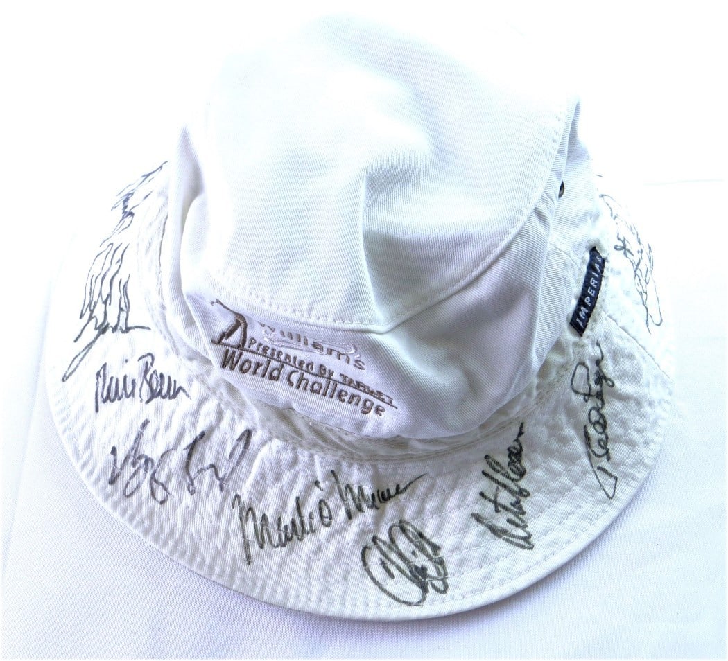 JSA Authenticated PGA Bucket Hat 14 Signatures Tiger Woods Phil Mickelson (1 of 9)