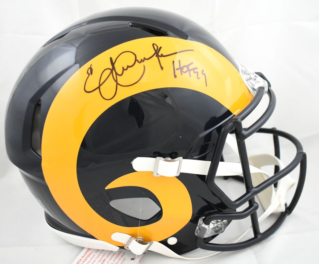 Los Angeles Rams Full Size Helmet Eric Dickerson Signed Beckett Holo (1 of 5)