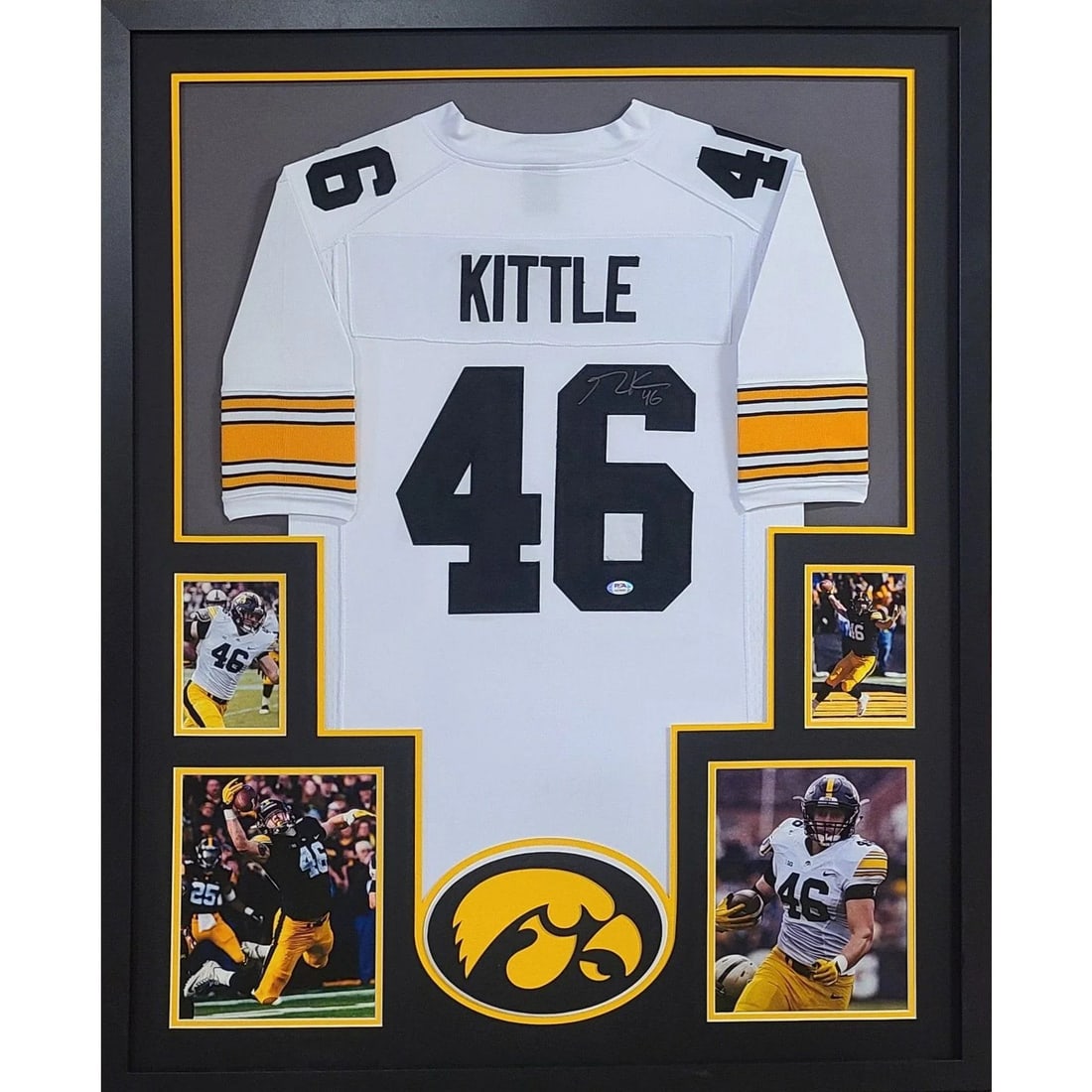 George Kittle Autographed Framed Jersey PSA/DNA Iowa Hawkeyes (1 of 3)