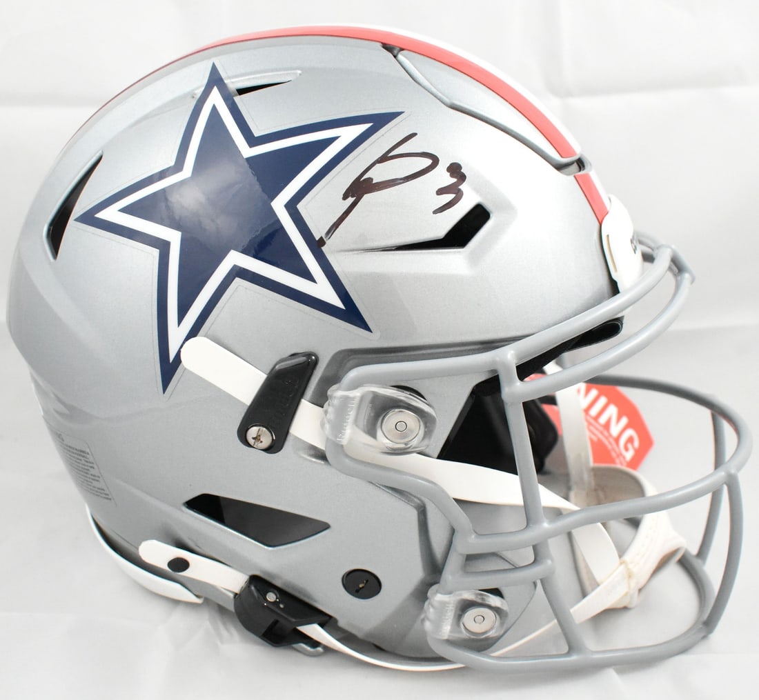 Dallas Cowboys 1976 Speedflex Helmet Autographed by George Pickens JSA (1 of 6)