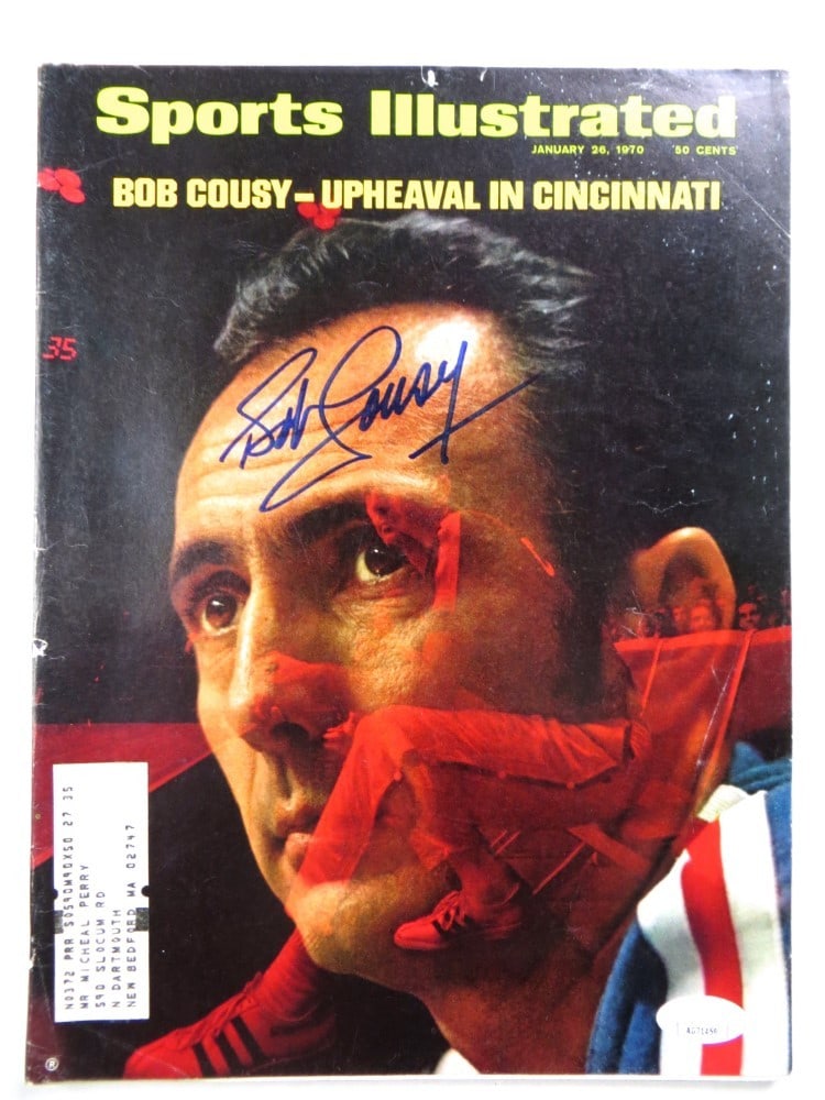 Sports Illustrated Magazine Signed by Bob Cousy JSA Authenticated 1970 Royals (1 of 4)