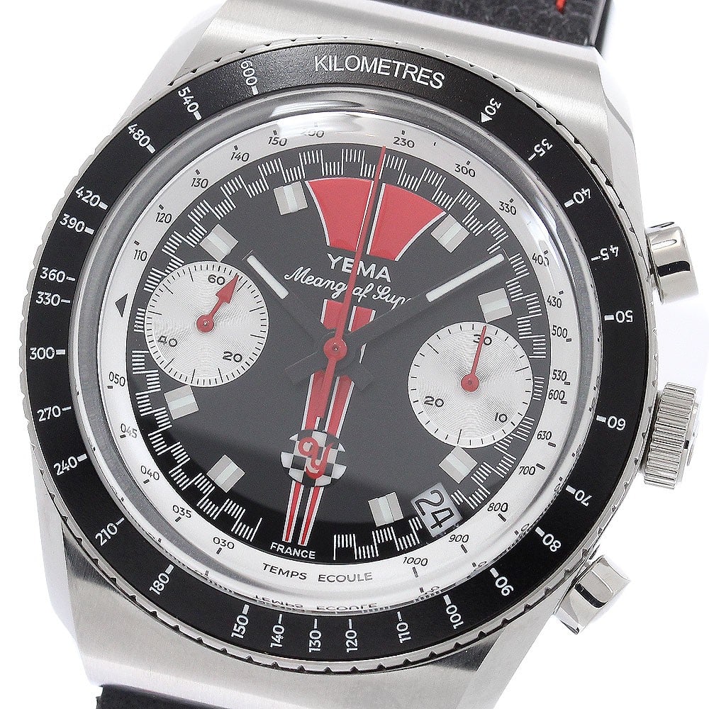 YEMA Meangraph Super Limited Edition Mens Automatic Chronograph Watch: YEMA Meangraph Super Limited Edition Mens Automatic Chronograph Watch YEMA Meangraph Super Limited Edition men's wristwatch from France. This pre-owned automatic watch features a stainless steel case,