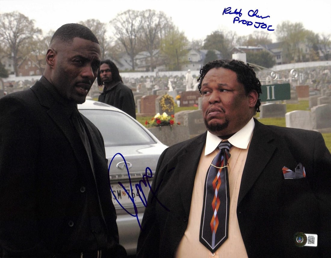 Beckett Authenticated The Wire 11x14 Photo Signed by Idris Elba and Robert F Chew: Beckett Authenticated The Wire 11x14 Photo Signed by Idris Elba and Robert F Chew This 11x14 color photograph from HBO's acclaimed crime drama The Wire features authentic signatures from Idris Elba an