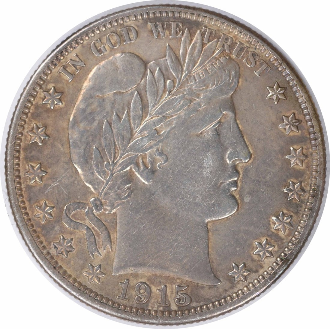 United States 1915 Barber 50C Silver Half Dollar EF Uncertified: United States 1915 Barber 50C Silver Half Dollar EF Uncertified 1915 Barber half dollar in EF grade. This circulated, uncertified coin is composed of silver and has a 50C denomination. Pre-owned condi