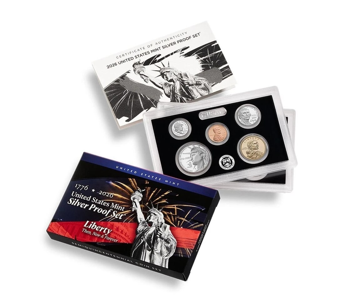 2026 S US Silver Proof Coin Set 10 Pieces Dual Date OGP (1 of 6)