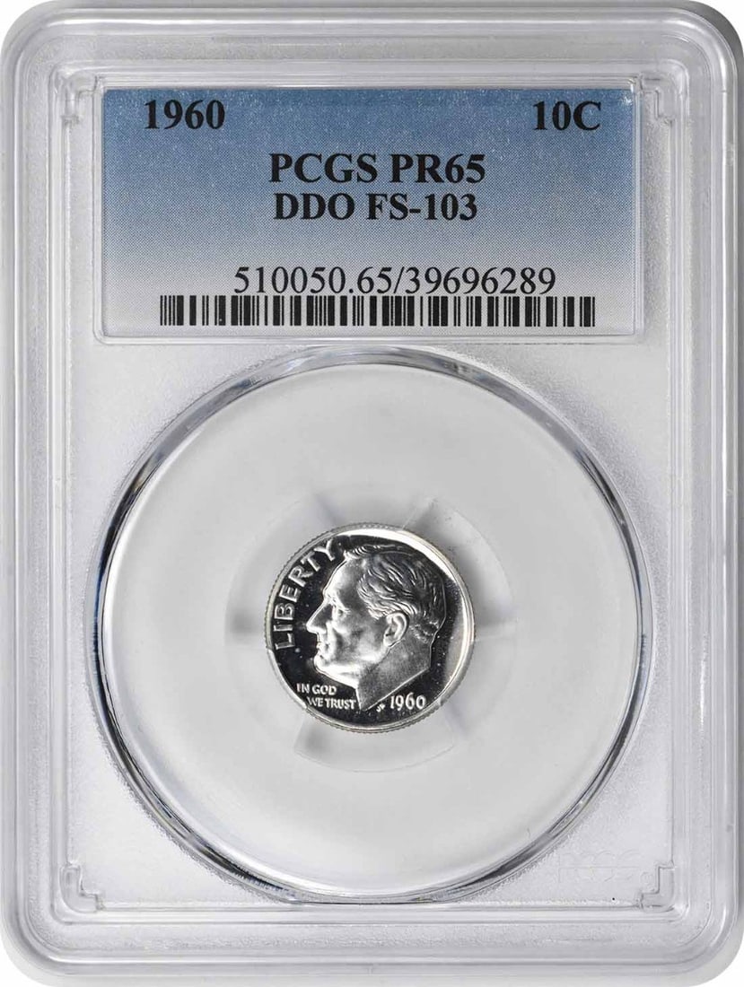 1960 Roosevelt Dime PR65 PCGS Proof 90% Silver Uncirculated: 1960 Roosevelt Dime PR65 PCGS Proof 90% Silver Uncirculated This stunning 1960 Roosevelt Dime showcases a classic design by John R. Sinnock and is an excellent addition for any coin collector. Certifi