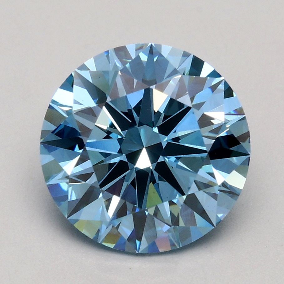 Loose Diamond - ROUND 2.0ct Fancy Intense Blue VS1: Loose Diamond - ROUND 2.0ct Fancy Intense Blue VS1 Source: This is a real non-mined Diamond that has been grown in a lab Shape: ROUND Carats: 2.0 Color: Fancy Intense Blue Certification: IGI Video: