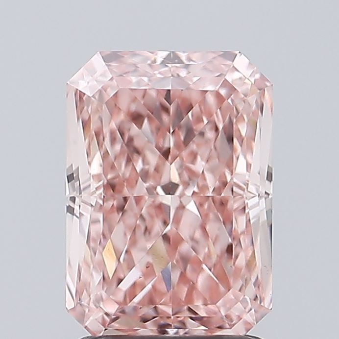 Loose Diamond - RADIANT 1.88ct Fancy Vivid Pink VS1: Loose Diamond - RADIANT 1.88ct Fancy Vivid Pink VS1 Source: This is a real non-mined Diamond that has been grown in a lab Shape: RADIANT Carats: 1.88 Color: Fancy Vivid Pink Certification: IGI Video: