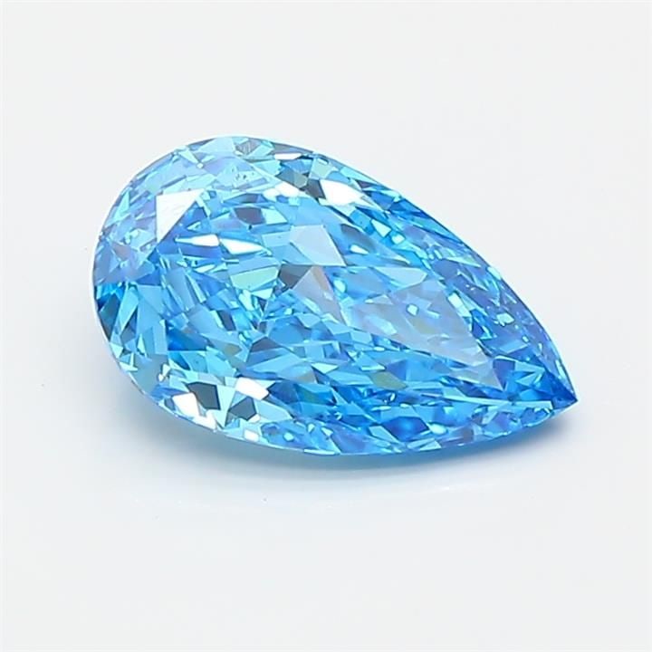 Loose Diamond - PEAR 1.16ct Fancy Vivid Blue VS1: Loose Diamond - PEAR 1.16ct Fancy Vivid Blue VS1 Source: This is a real non-mined Diamond that has been grown in a lab Shape: PEAR Carats: 1.16 Color: Fancy Vivid Blue Certification: IGI Video: