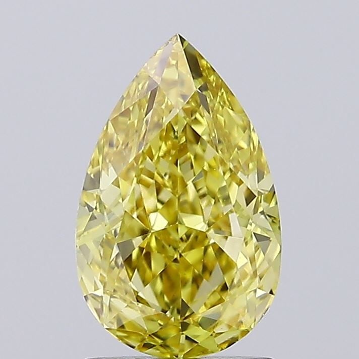 Loose Diamond - PEAR 1.56ct Fancy Intense Yellow VVS2: Loose Diamond - PEAR 1.56ct Fancy Intense Yellow VVS2 Source: This is a real non-mined Diamond that has been grown in a lab Shape: PEAR Carats: 1.56 Color: Fancy Intense Yellow Certification: IGI Vide