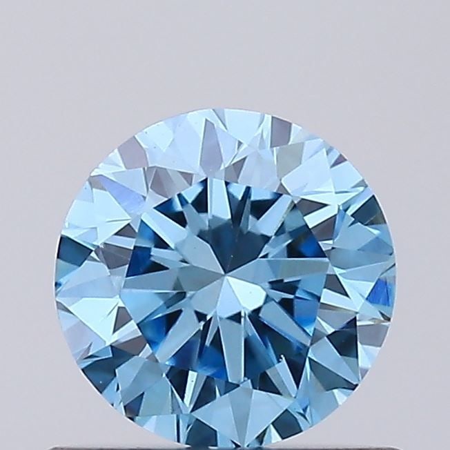 Loose Diamond - ROUND 0.55ct Fancy Vivid Blue VS1: Loose Diamond - ROUND 0.55ct Fancy Vivid Blue VS1 Source: This is a real non-mined Diamond that has been grown in a lab Shape: ROUND Carats: 0.55 Color: Fancy Vivid Blue Certification: IGI Video: