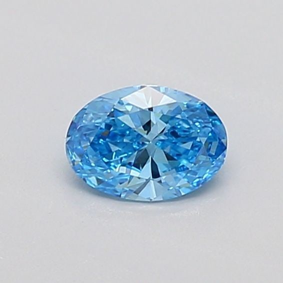 Loose Diamond - OVAL 0.3ct Fancy Vivid Blue VVS2: Loose Diamond - OVAL 0.3ct Fancy Vivid Blue VVS2 Source: This is a real non-mined Diamond that has been grown in a lab Shape: OVAL Carats: 0.3 Color: Fancy Vivid Blue Certification: IGI Video: