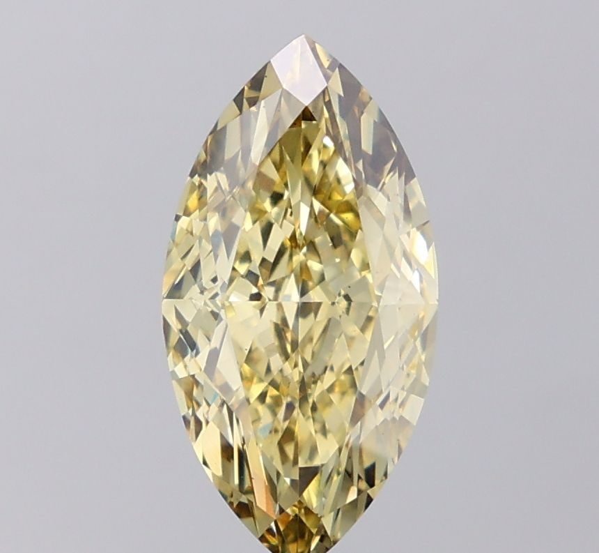 Loose Diamond - MARQUISE 4.02ct Fancy Intense Yellow VS2: Loose Diamond - MARQUISE 4.02ct Fancy Intense Yellow VS2 Source: This is a real non-mined Diamond that has been grown in a lab Shape: MARQUISE Carats: 4.02 Color: Fancy Intense Yellow Certification: I
