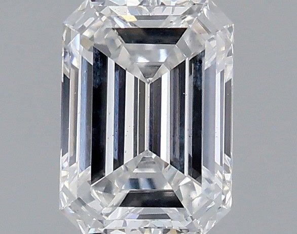 Loose Diamond - EMERALD 0.58ct E VS2: Loose Diamond - EMERALD 0.58ct E VS2 Source: This is a real non-mined Diamond that has been grown in a lab Shape: EMERALD Carats: 0.58 Color: E Clarity: VS2 Certification: IGI Video: