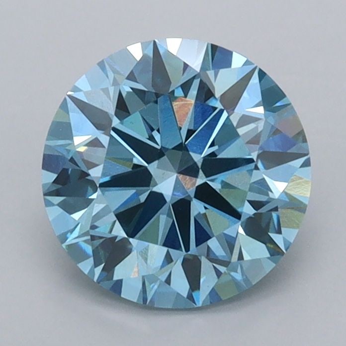 Ideal Loose Diamond - ROUND 1.54ct Fancy Vivid Blue VVS2: Ideal Loose Diamond - ROUND 1.54ct Fancy Vivid Blue VVS2 Source: This is a real non-mined Diamond that has been grown in a lab Shape: ROUND Carats: 1.54 Color: Fancy Vivid Blue Certification: IGI Vide