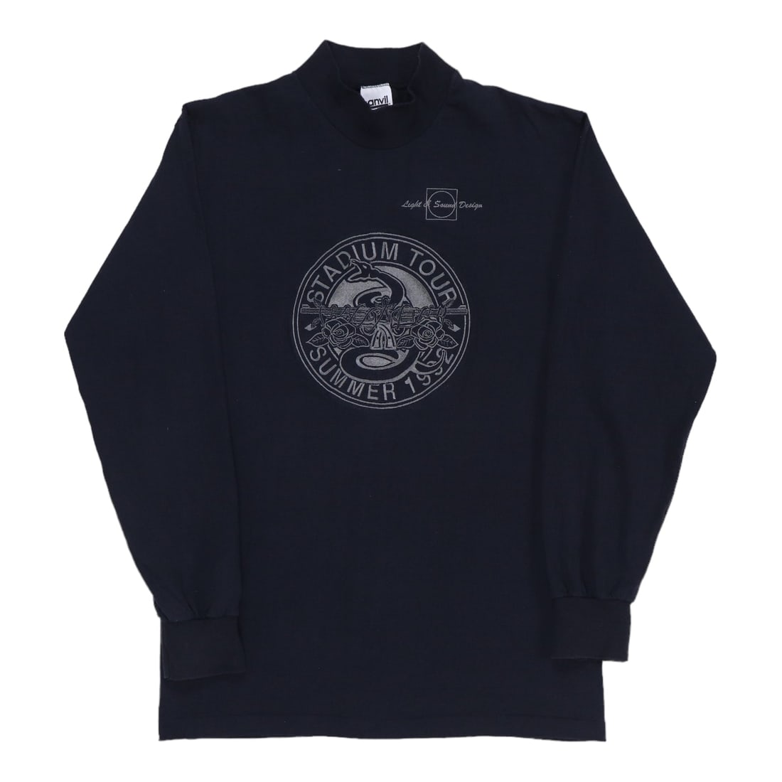 Vintage 1992 Crew Shirt Embroidered for Guns N Roses and Metallica Tour (1 of 4)