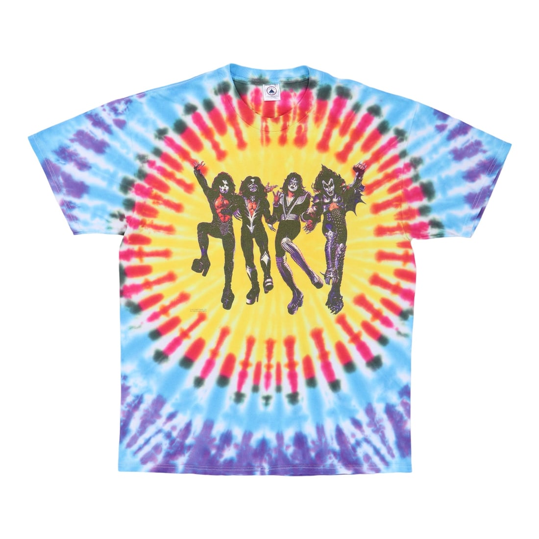 Vintage 1997 Kiss Destroyer Tie Dye Cotton T Shirt Extra Large (1 of 6)