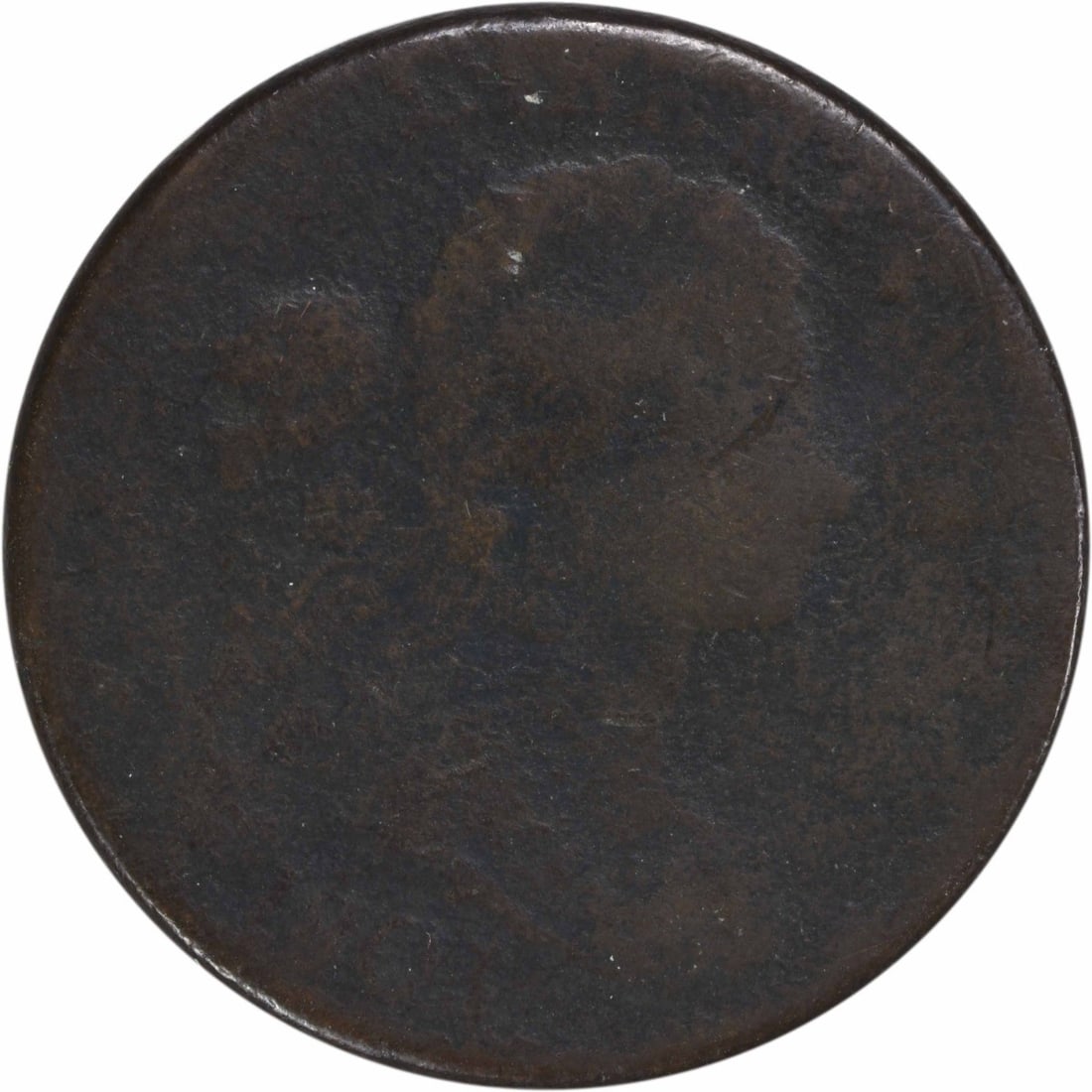 1803 Draped Bust Large Cent Copper 28mm AG Uncertified: 1803 Draped Bust Large Cent Copper 28mm AG Uncertified This 1803 Large Cent features a Draped Bust design by Robert Scot and is composed of copper. This coin, minted in Philadelphia, is classified as 