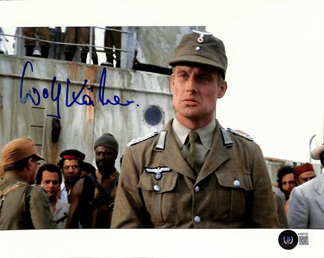 Wolf Kahler Dietrich 8x10 Signed Raiders of the Lost Ark Photo Beckett: Wolf Kahler Dietrich 8x10 Signed Raiders of the Lost Ark Photo Beckett This is a hand-signed 8x10 photograph featuring Wolf Kahler as the German officer Dietrich from the film Raiders of the Lost Ark,