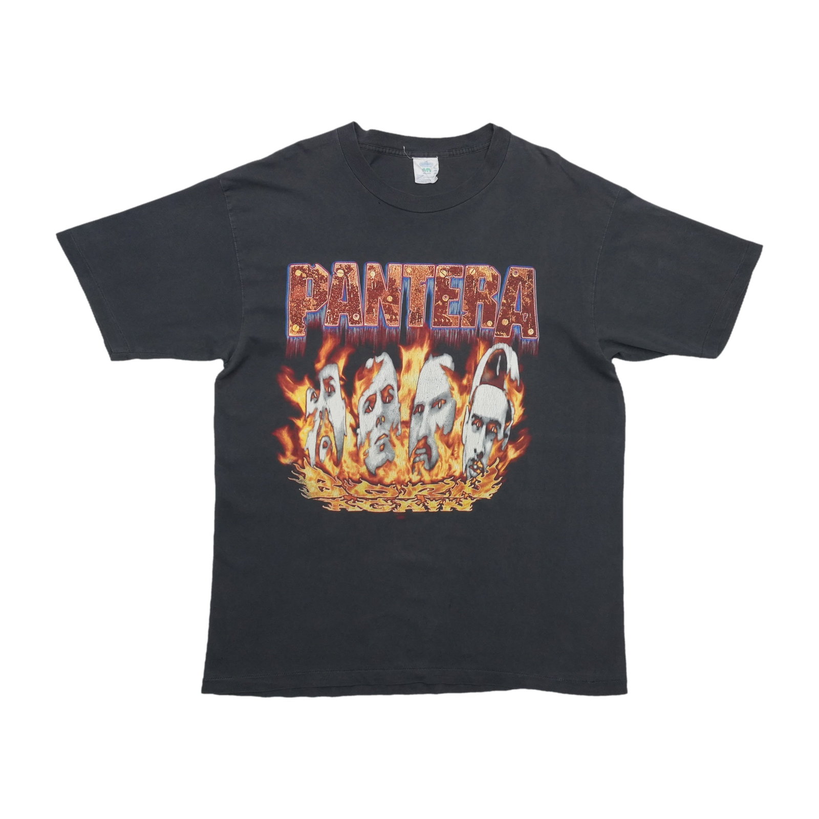 Vintage 1994 Pantera Black Cotton T Shirt XL: Vintage 1994 Pantera Black Cotton T Shirt XL This is an original vintage 1994 Pantera shirt featuring both front and back graphics. Made from 100% cotton in black, the shirt is in good condition with 