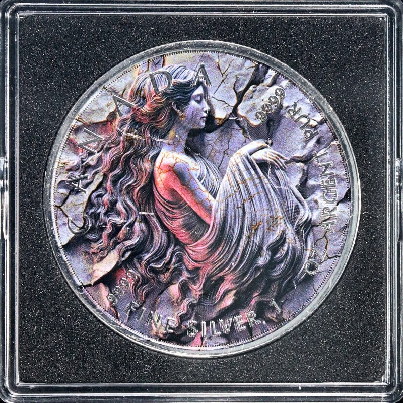 2025 Canada 1 Oz Silver $5 Maple Leaf Virgo Zodiac Coin: 2025 Canada 1 Oz Silver $5 Maple Leaf Virgo Zodiac Coin Presenting the 2025 Canada 1 Ounce Silver $5 Maple Leaf Stone Zodiac - Virgo, an exquisite coin that showcases superb eye appeal, fantastic lust