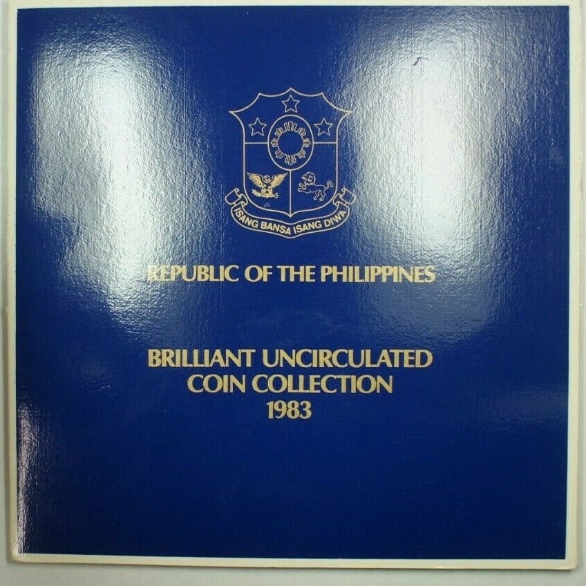 1983 Philippines uncirculated coin collection 1 Sentimo to 100 Piso: 1983 Philippines uncirculated coin collection 1 Sentimo to 100 Piso This collection features brilliant uncirculated coins from the Republic of the Philippines, dated 1983. It includes denominations ra