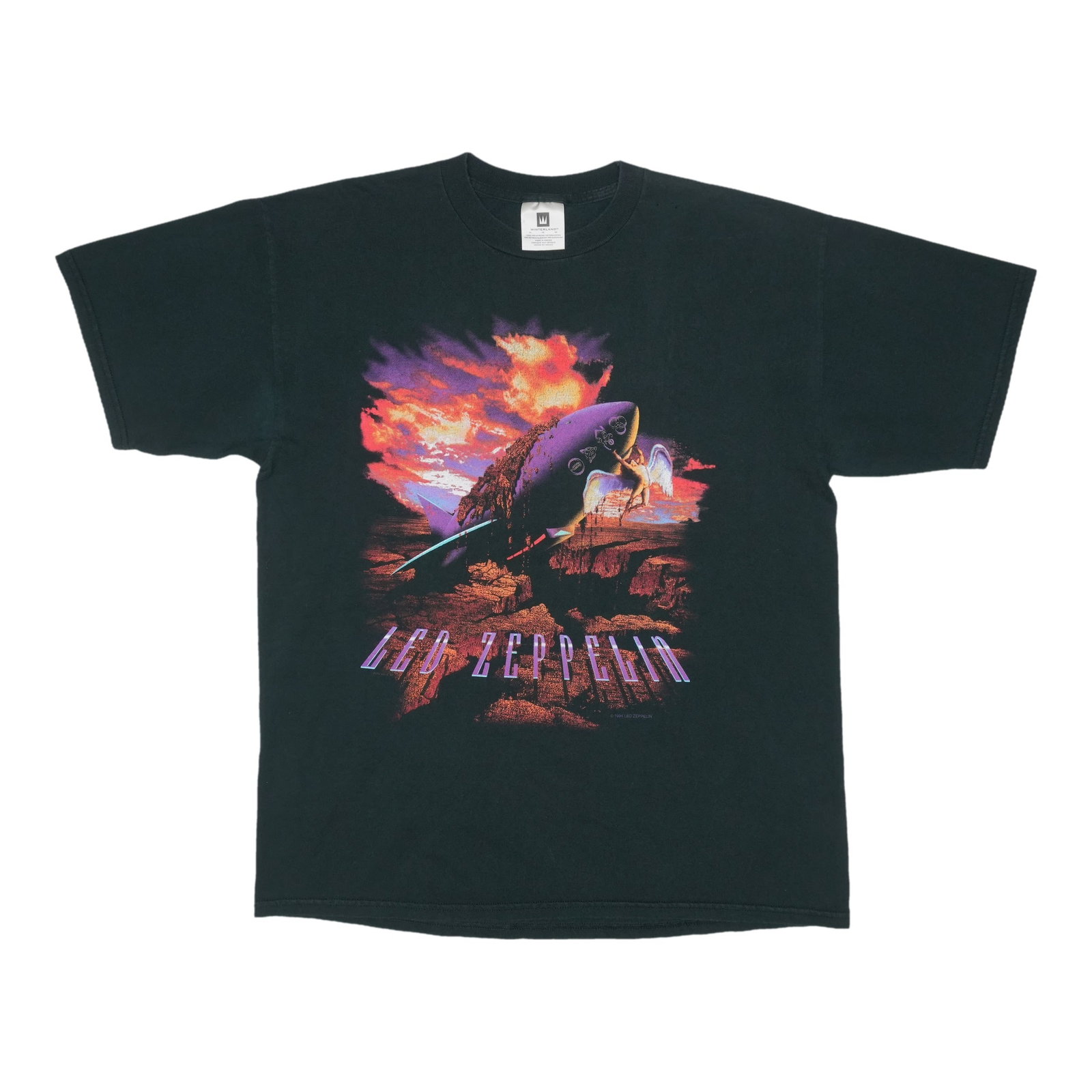 Vintage 1994 ZoSo Winterland Led Zeppelin Black Cotton Band Shirt Extra Large (1 of 7)
