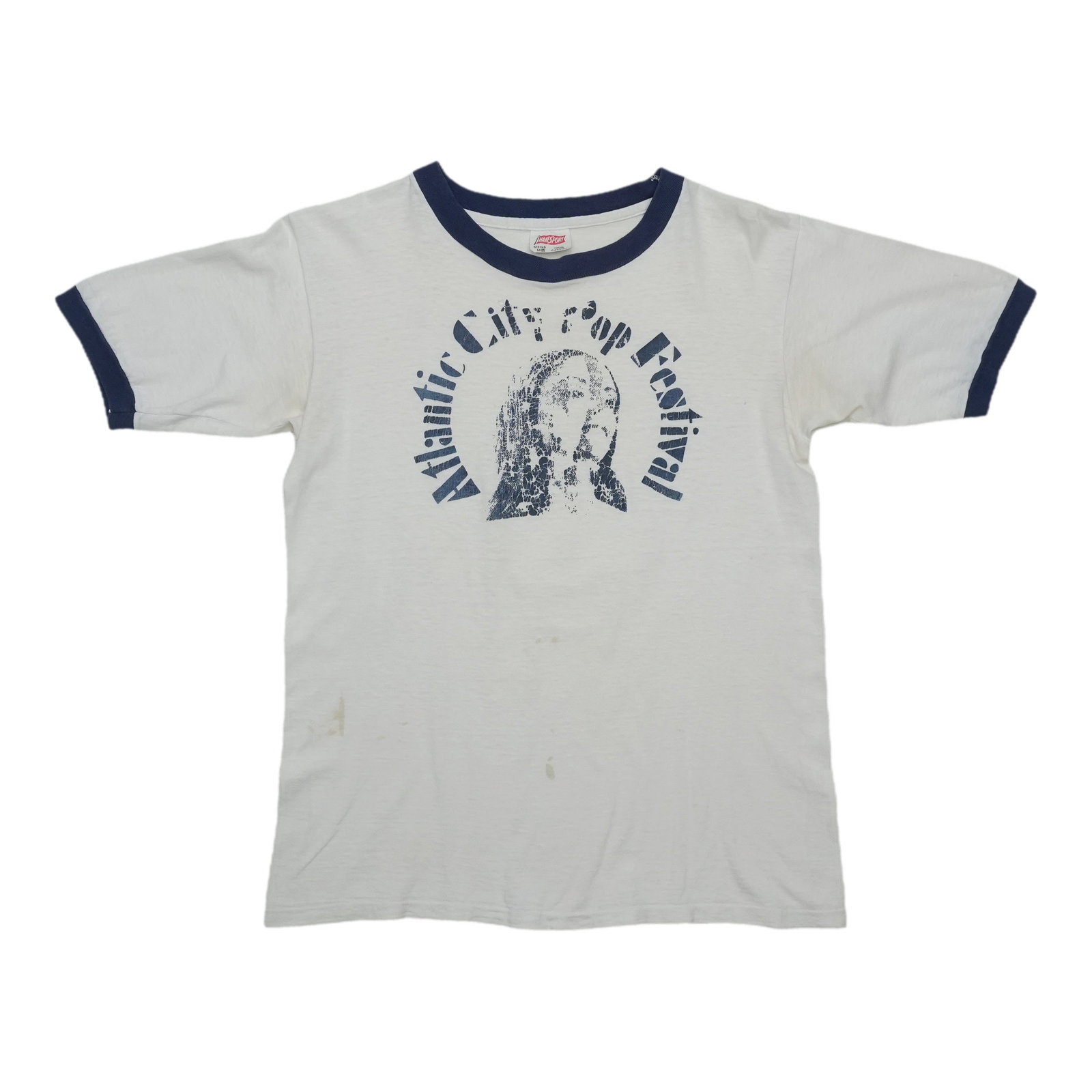 Vintage 1969 Atlantic City Pop Festival cotton ringer tee (1 of 6)