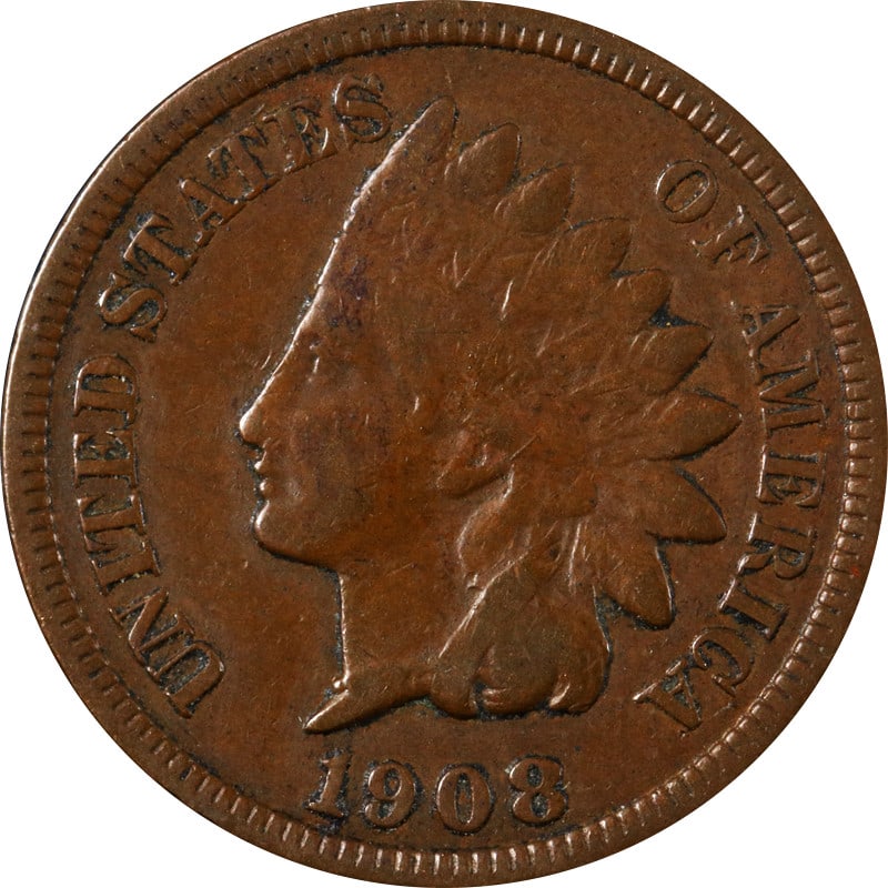 1908 S Indian Head Cent San Francisco Copper Coin: 1908 S Indian Head Cent San Francisco Copper Coin 1908-S Indian Cent from the United States, struck in copper and dated 1908. This circulated coin is described as pre-owned and is uncertified. The San