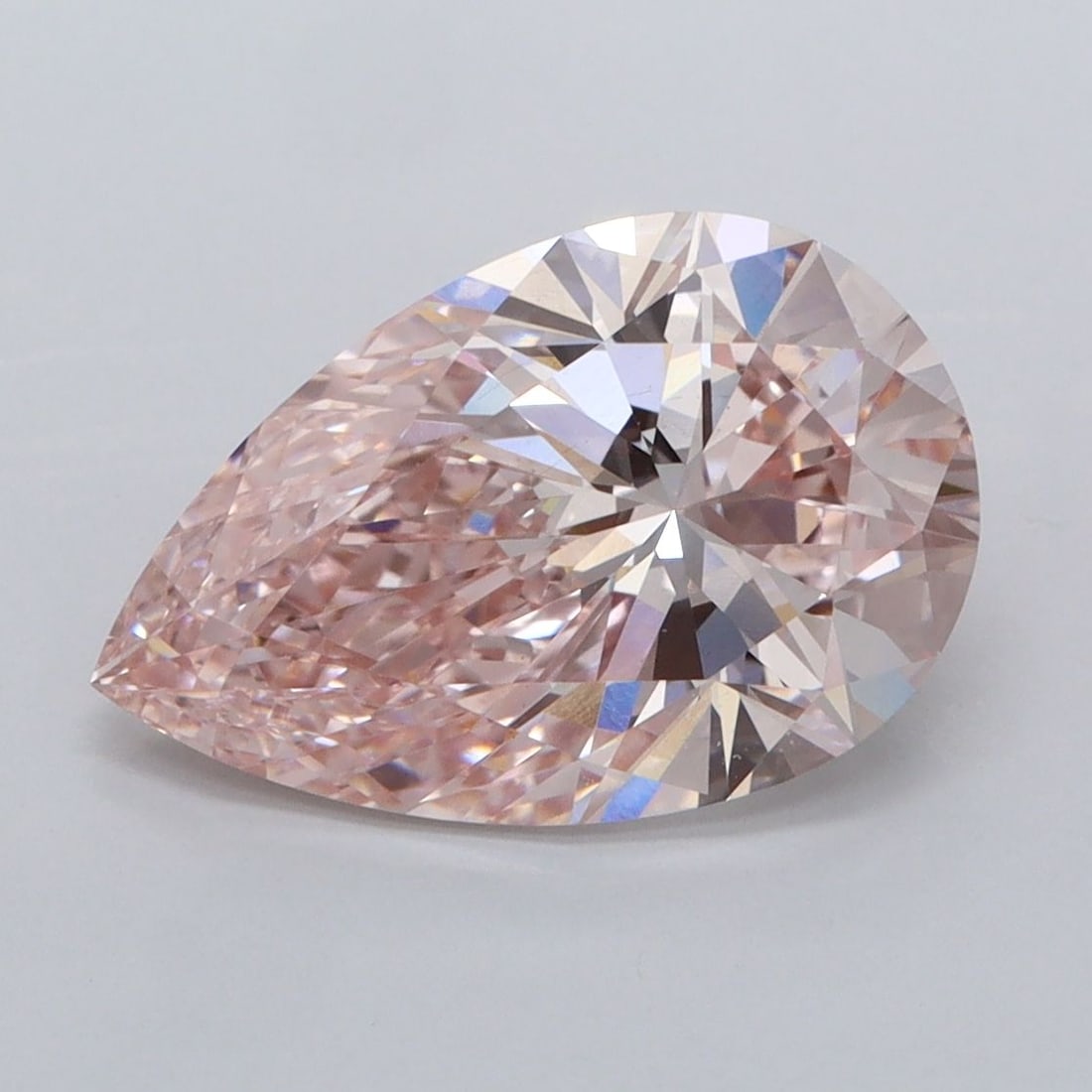 Loose Diamond - PEAR 3.06ct Fancy Intense Pink VS1: Loose Diamond - PEAR 3.06ct Fancy Intense Pink VS1 Source: This is a real non-mined Diamond that has been grown in a lab Shape: PEAR Carats: 3.06 Color: Fancy Intense Pink Certification: IGI Video: