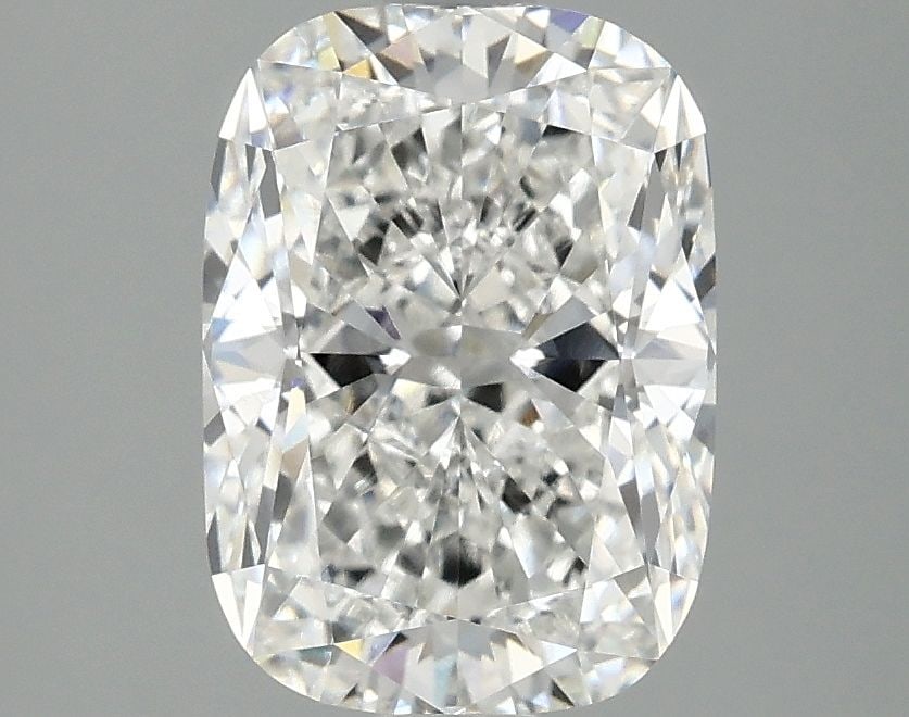 Loose Diamond - CUSHION MODIFIED 2.57ct E VVS2: Loose Diamond - CUSHION MODIFIED 2.57ct E VVS2 Source: This is a real non-mined Diamond that has been grown in a lab Shape: CUSHION MODIFIED Carats: 2.57 Color: E Clarity: VVS2 Certification: IGI Vide