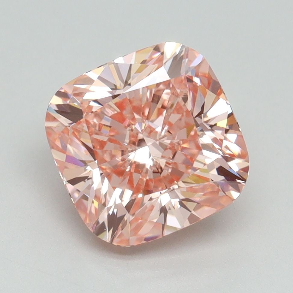 Loose Diamond - CUSHION BRILLIANT 3.2ct Fancy Intense Pink VS1: Loose Diamond - CUSHION BRILLIANT 3.2ct Fancy Intense Pink VS1 Source: This is a real non-mined Diamond that has been grown in a lab Shape: CUSHION BRILLIANT Carats: 3.2 Color: Fancy Intense Pink Cert