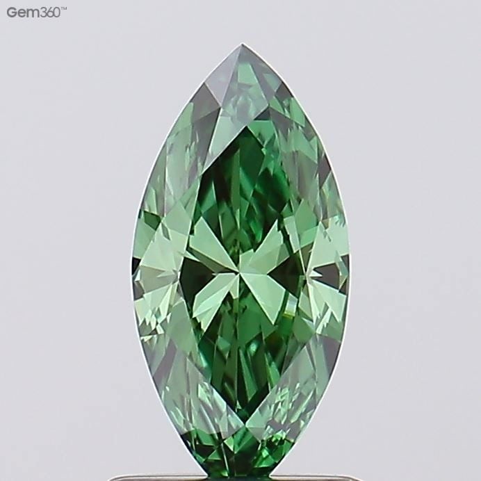 Loose Diamond - MARQUISE 0.38ct Fancy Vivid Green VVS2: Loose Diamond - MARQUISE 0.38ct Fancy Vivid Green VVS2 Source: This is a real non-mined Diamond that has been grown in a lab Shape: MARQUISE Carats: 0.38 Color: Fancy Vivid Green Certification: NONE V